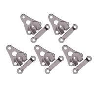 LIXSAZSE Sew On Fastener Clasp Kit Includes Removable Trouser Hooks Clothing Repair Daily Trousers Jeans Fabric Stretch Waistband Extenders Button Hook Waist Eye Closure, Grey Round