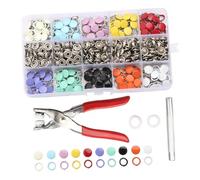 LIXSAZSE Sewing DIY Crafting Clothing Snap Fasteners Hollow Solid Snaps Setting Includes 100 Sets Durable Tough Premium Tools Sewing DIY Crafting Clothing Snap