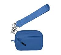 LIXSAZSE Simplicity and Fashion Stay and Organized with Practical Wallet Nylon 6×3.6 Zippered Card Case with Id Window, Dark Blue