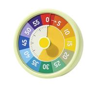LIXSAZSE Sixty Minute Desk Visual Timer Clock Vibrant Colors Easy Setup Tool For Helping Kids With Time Management Kids Desk Study Tool No Ticking With Silent