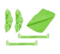 LIXSAZSE Skate Covers Include Hockey Skates Figure Skates Ice Blade Covers To Against Rust Long Lasting Performance Hockey Figure Ice Skating, Green, 32cm