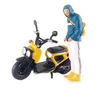 LIXSAZSE Skillfully Designed Diorama 1/64 Scenario Model Accessories Offering Functionality And Aesthetics Architecture Model Diorama 1/64 Scenario Accessories Doll Toys, Yellow Blue, 2.8-3.0cm