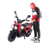 LIXSAZSE Skillfully Designed Diorama 1/64 Scenario Model Accessories Offering Functionality And Aesthetics Architecture Model Diorama 1/64 Scenario Accessories Doll Toys, Black Red, 2.8-3.0cm