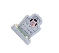 LIXSAZSE Small Animal Monument Waterproof Pet Grave Marker For Garden Backyard Patio Pet Small Animal Monumen Markers For Garden Backyard Patio Or Lawn Tombstones, Grey, Eternal