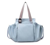 LIXSAZSE Smart Tote Handle Waterproof Storage Versatile With Pockets Large Solution Waterproof Oxford, Ideal Hospital, Moms, sky blue