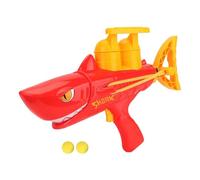 LIXSAZSE Snow Ball Gun Safe And Durable Snowball Fight Equipment For Children ABS Snowball Clipsnowball Mold Launcher , Red+2 Snowballs