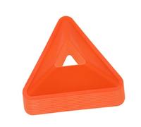LIXSAZSE Soccer Triangle Cones Compact Structure Versatile Outdoor Training And Coaching Sessions Or Athletics Training In Yards Or On Grass Fields. Lightweight Football Field , Orange , 18x4.5cm