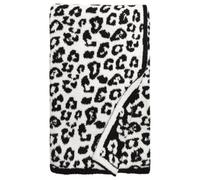 LIXSAZSE Soft and Cozy Leopard Print Flannel Fleece Blanket Plush Sofa Throw Bed Winter, black 51x71in