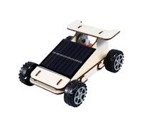 LIXSAZSE Solar Powered Car Toy Wooden Science Kit Inspiring Kids To Understand Renewable Energy While Having Fun Assemble Science Experiment Kits Hands On Ability
