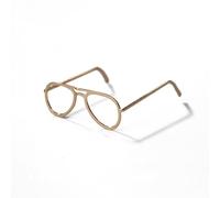 LIXSAZSE Spectacle Frames Useful Creative Novel Eyewear Supply ulated Decorative Light Weight 1/6 Scale Glasses Framework, Gold