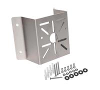 LIXSAZSE Stable Installation Camera Outside Corner Wall Mount Pole Bracket Holder Securely Fixes Devices Using Four Point Ensures Stability Stainless Steel Solar Panel Pole Mounting Bracket