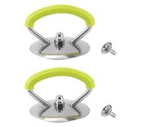LIXSAZSE Stainless Steel Cookware Pot Lid Replacement Handle Comfortable and Practical Suitable for Most Pots Suitable for Long Term Pan Pot Lid Handle Knob Grip Universal Cover, Green