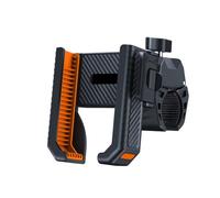 LIXSAZSE Stay Connected While Riding Motorcycle Phone Mount Allowing Phone Camera To Be Unobstructed. 360 ° Rotating Sphere, orange