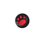 LIXSAZSE Stick Caps Concave Comfortable Useful Heighten Cat Paw Shape Thumbstick Cover Video Game Supplies for Home Use, Red on black