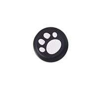 LIXSAZSE Stick Caps Concave Comfortable Useful Heighten Cat Paw Shape Thumbstick Cover Video Game Supplies for Home Use, white on black