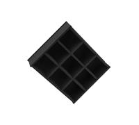 LIXSAZSE Storage Case With 9 Slots Specifically Made For 164 Scale Monster Trucks Kids Toy Display Case For Easy Organization Trucks Toy Displaying With 9 Slots Black