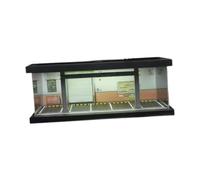 LIXSAZSE Stunning 1/64 Scenery Diorama Parking Lot Vehicle Garage Showcasing Mini Model Cars With LED Light Feature 1/64 Scale Diecast Model Car Case With LED Light, Style A