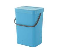 LIXSAZSE Sturdy And Durable Wall Mounted Trash Can - No More Bending Over Hanging Type Garbage Disposal Does Not Bend Over, blue, 12L