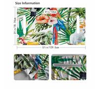 LIXSAZSE Sunset Palm Tree Golf Cart Seat Blanket Heat,Flowers and leaves