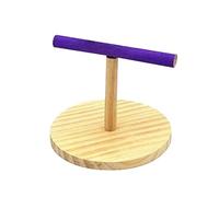 LIXSAZSE Tabletop Play Stand Bird Training Perch T Stand Indoor Gym Wooden Anti Slip Small Birds Allowing Bird To Sit On And Be Close To For Play Or Hand Training. Small Parrot Features Anti Slip