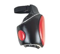 LIXSAZSE Taekwondo Sparring Gear Thigh Body Protective Provides Essential Safety For High Intensity Training Sessions And Events Thigh Sports Protector Pad Guards Kick Pad, Black and red, Right