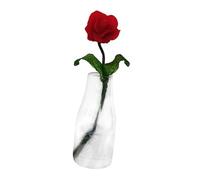 LIXSAZSE Tiny Houses Flower And Vase Pretend Play Kids Toy Gift For Imaginative Young Decorators Creating Unique Worlds Miniature Flowers With Vase Dollhouse Glass