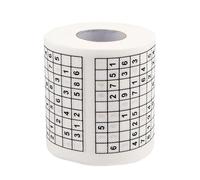 LIXSAZSE Toilet Roll Classic Clean Tissues for Gentle Touch Soft Durable Sudoku Su Printed Tissues Paper Eco-Friendly