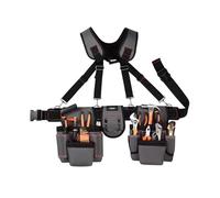 LIXSAZSE Tool Belt and Bolso De Herramientas Set Heavy Duty and Waterproof Portable and Durable Men PE Heavy Duty Tool Bag, Classic Color