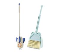LIXSAZSE Training Broom And Dustpan Set For Children Lightweight And Easy To Handle Just Basic Training Tool For Children To Pretend To Clean Broom Dustpan Set