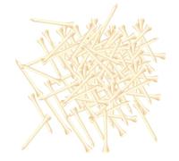 LIXSAZSE Unbreakable Wooden Golf Tees Bulk Golf Tee Holder Varnish Portable Training Tool Golfer Practice Sessions Outdoor Sports Practice Exercise Tool Golfer Gift, Wood color, 70mm