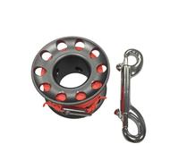 LIXSAZSE Underwater Path Seeker Diving Reel Flat Rope Winding Guide Line Spool Stainless Steel Dive Gear Outdoor Equipment Accessory, 15m Grey