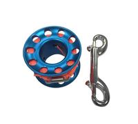 LIXSAZSE Underwater Path Seeker Diving Reel Flat Rope Winding Guide Line Spool Stainless Steel Dive Gear Outdoor Equipment Accessory, 30m Blue