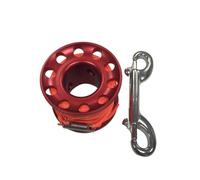 LIXSAZSE Underwater Path Seeker Diving Reel Flat Rope Winding Guide Line Spool Stainless Steel Dive Gear Outdoor Equipment Accessory, 15m Red