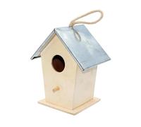 LIXSAZSE Unfinished Bird Houses Artistic Options Open Up Creativity Customizable Designs Bird Lovers Building Together Kits Adults Fish Breeding Box Hummingbird Nest