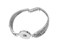 LIXSAZSE Unique Charm Bracelet with DIY Bangle Elegant and Eye-catching Snap Jewelry