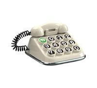 LIXSAZSE Unique Classic Phone Number Plate Parking Card Display Decorative Stop Sign Easy Installation Telephone Number Plate Has Unique And Retro Style Phone, White, 7.5x7x4.2 cm