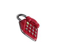 LIXSAZSE Unique Classic Phone Number Plate Parking Card Display Decorative Stop Sign Easy Installation Telephone Number Plate Has Unique And Retro Style Phone, Red, 7.5x7x4.2 cm