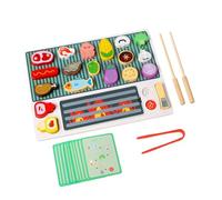 LIXSAZSE Vegetables Fruits Toys Kitchen Playset Kids BBQ Grill Playset Fun Interactive Cooking Kids Grill With Play Foods Allows Children To Exercise Hand Eye Coordination And Fine Motor Skills As Own