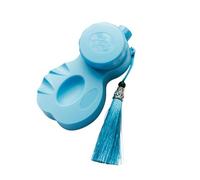 LIXSAZSE Versatile Ink Well Dish Inkslab Inkstone for Beginners Paintings Writings Calligraphy Ink Box Offers Smooth Dipping Well Dish Inkslab Inkstone Box Portable, Blue, Length 12cm