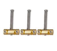 LIXSAZSE Vintage Electric Guitar Replacement Parts Featuring Durable Brass Bridge Saddles Improving Overall Tuning Stability Guitar Bridge Saddle Brass Set Compensated Saddle