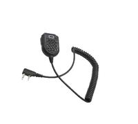 LIXSAZSE Walkie-talkie Microphone Speaker Plastic Mic with Label Clamp Two-way Radio Accessories Replacement for UV5R V2