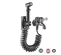 LIXSAZSE Wall-Mounted Kitchen with Spray Gun, 2-in-1 Design, 360° Swivel, Easy Convenient for Operation, Suitable Home and Bars, Gunpowder Residue