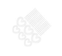 LIXSAZSE Wedding Supplies Craft Heart Shaped Floral Wreath Form with Easy Assembly Floral Foam Rods Wreath Frame Includes, White, 6X Small Large Heart