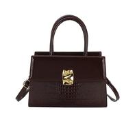LIXSAZSE Women S Vintage Cowhide Briefcase Versatile Fashionable And Convenient Adjustable Strap Messenger Handbag Durable Secure, Coffee