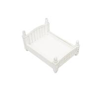 LIXSAZSE Wood Baby Infant Photography Prop Solid Color Smooth Mothproof ulation Coated Nonslip Replacement Bed Ornament, White