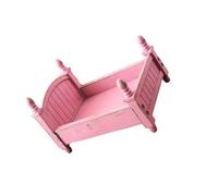 LIXSAZSE Wood Baby Infant Photography Prop Solid Color Smooth Mothproof ulation Coated Nonslip Replacement Bed Ornament, Water Pink