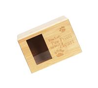 LIXSAZSE Wooden Pet Urn for Dogs and Cats Ashes Beautiful Remembrance Pet Memorial Keepsake Box, Type B