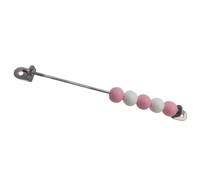 LIXSAZSE Wooden Sensory Toy for Busy Board Practical Skill Development for Indoor Activities Bead Learning , Pink , 24cm