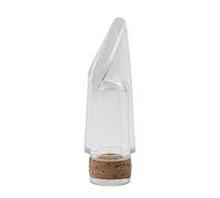 lixuesong 1 Piece Transparent Clarinet Mouthpiece Clear Acrylic Bolwtorch ABS Plastic Clarinet Transparent Flute Head with Cork
