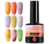 Lixuhdyu Blooming Gel | Marble Ink Gel Nail Polish,7.3ML Claer Smudge Liquid Quick Drying for Home Manicurist Salon Use Women Youth Daily Travel Wedding Party Performance